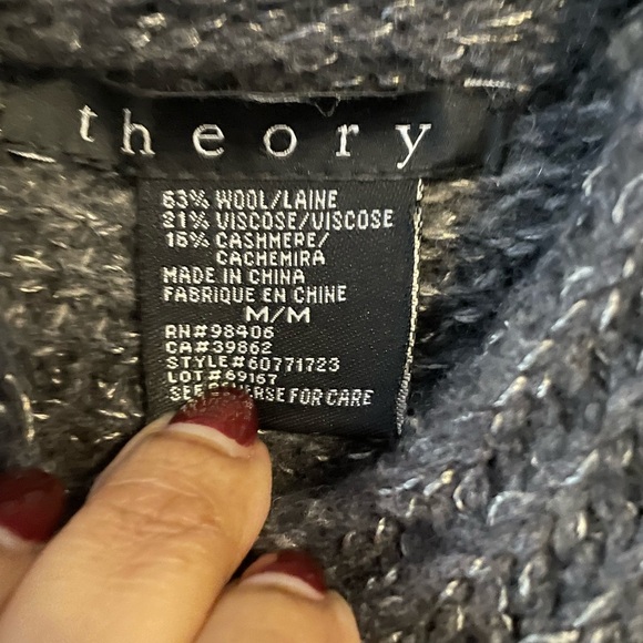 Gray wool sweater coat - Picture 4 of 4